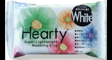 Hearty White Modeling Clay Super Lightweight | Lichtgewicht Modelleer Hobby Klei - wit - 40gr - Luchtdrogend