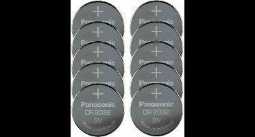 10 x CR2032 Lithium Knoopcel Batterij - 10 stuks