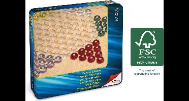 Cayro - Chinese Checkers - In Metalen Opbergbox - 2 Spelers - Geschikt vanaf 8 Jaar