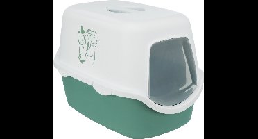Trixie - Kattenbak Vico - Groen/Wit - 56X40X40 cm