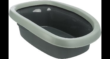 Kattenbak Trixie Be Eco - Open Met Hoge Rand - Gerecycled Kunststof 43x31x14 cm Antraciet