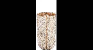 PTMD Bloempot Roddie - 22x21x45 cm - Cement - Creme