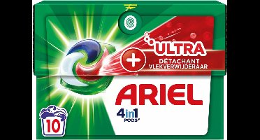 Ariel 4in1 Wasmiddel Pods Ultra Vlekverwijderaar 10 stuks