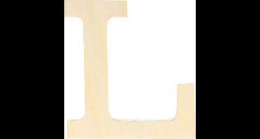Artemio houten letter L 11.5 cm
