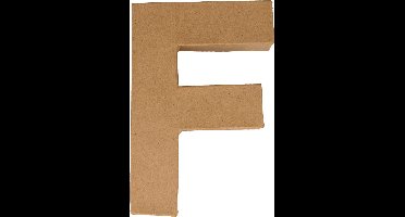 Artemio letter F papier-maché 15 cm
