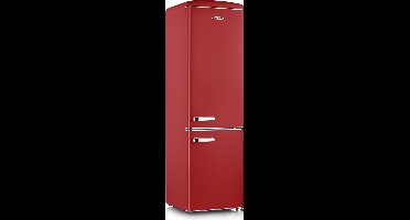Severin RKG 8917 Retro Koel-Vriescombinatie – 244 Liter – LED – Retro Design - Rood