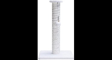 Beeztees Serpa Krabpaal XL - Krabpaal - Wit - 35x35x60 cm