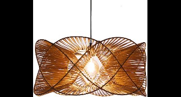 Handmade Design lamp Naturel Rotan Hanglamp Wave woonkamer Slaapkamer Ø 40 cm
