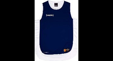 Spalding Hustle Basketbalshirt Heren - Marine / Wit | Maat: XL