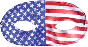 Oogmasker - Domino - USA - Amerika - Stars & stripes