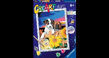 Ravensburger CreArt Sunset paw-fection - Schilderen op nummer voor kinderen