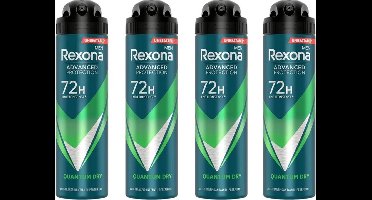 Rexona Men - Deodorant - Spray - Quantum Dry - 150ml x 4