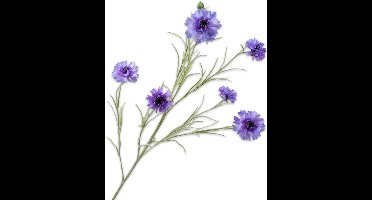 Silk-ka Kunstbloem-Zijden Bloem Korenbloem Tak Lavendel 92 cm