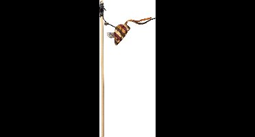 Duvoplus - Speelgoed Voor Dieren - Kat - Speelhengel Knitted Muis 40x11,5x2,5cm Bruin - 1st
