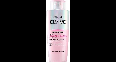 L'Oréal Paris Elvive Glycolic Gloss Ultimate Shampoo - voor dof, poreus haar - met glycolic acid voor glanzend haar - 200 ml