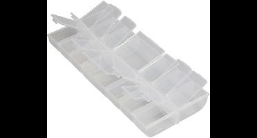Creativ Company Plastic Opslagdoos 24x11 cm 14 vakken