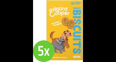 Edgard & Cooper Biscuit Turkey 400 gr - hondensnack - 5 verpakkingen