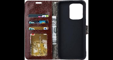 Portemonnee Book Case Hoesje Geschikt voor: Xiaomi 13 - Bruin