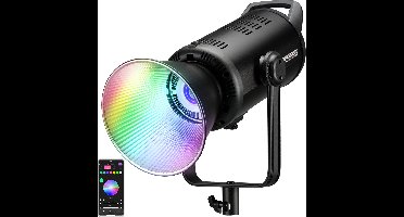 BRESSER BR-180 RGB COB LED Light - 180 Watt - Bi-color functie - Bediening via Smartphone App - Transporttas