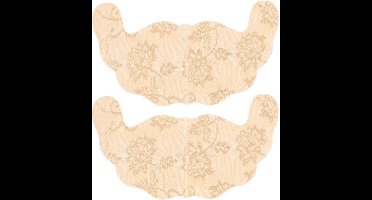 Zelfklevende tepelhoedjes - beige - 2 st