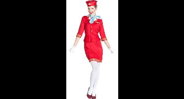 Boland - Kostuum Stewardess Linda (XL) - Volwassenen - Stewardess -