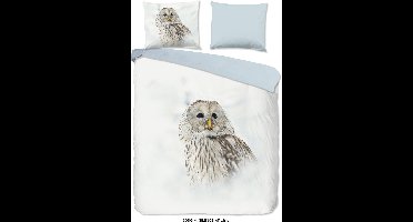 Pure dekbedovertrek uil - 2 persoons 200x200/220 cm - Multi - Microvezel