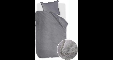 At Home by BeddingHouse One Colour dekbedovertrek - Eenpersoons - 140x200/220 - Zwart