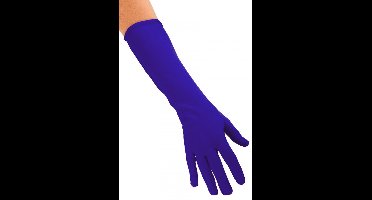 Handschoenen Nylon lang - Blauw