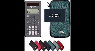 TI-30X Prio MathPrint incl. WYNGS Beschermhoes Turkoois - Wetenschappelijke Rekenmachine - Basis Pakket