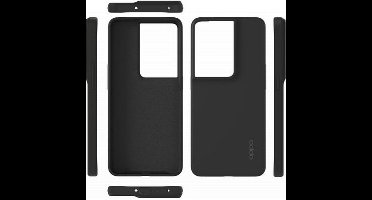 Origineel Oppo Reno 8 Pro Hoesje Siliconen Back Cover Zwart