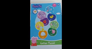 Peppa Pig Letter puzzel - Educatief voor 3+ jaar - 28 stukjes