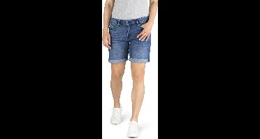 Mustang Dames Short Broeken Bermuda regular/straight Fit Blauw W 29 Volwassenen Korte Jeans Broek