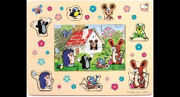 Bino Puzzel kleine Mol en zijn vriendjes, 13 stukjes