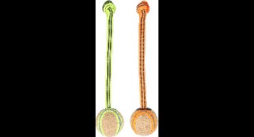 Flamingo Juru - Speelgoed Honden - Hs Juru Trektouw + Bal Reflecterend 33x7x7cm Assortiment - 1st - 190501 - 1st