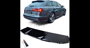 Achterklep Spoiler Voor Audi A6 C7 4G Avant 2011 t/m 2018 Glans Zwart TDI TFSI S6 RS6 Look