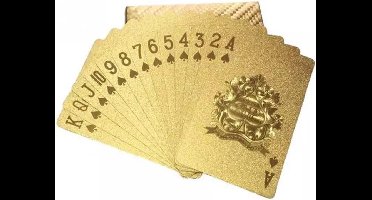 New Age Devi - "Geplastificeerde Luxe Gouden Speelkaarten / Pokerkaarten"