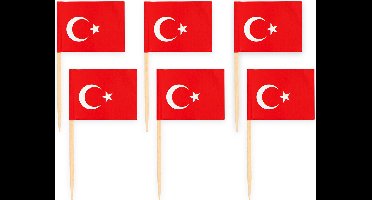 50x Cocktailprikkers Turkije - Hapjes Cocktail Tapas Zomer Terras