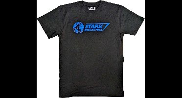 Marvel Iron Man - Stark Industries Blue Heren T-shirt - M - Zwart