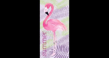 Flamingo Strandlaken Summer - 70 x 140 cm - Katoen