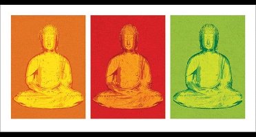 Pyramid Poster - Buddha Pop - 50 X 100 Cm - Multicolor