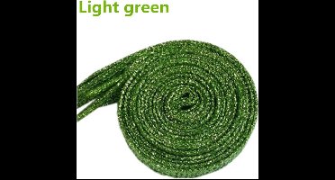 New Age Devi - Upgrade je schoenen met deze geweldige Glitter Veters - Sneaker Laces - 110cm - Lichtgroen - Plat