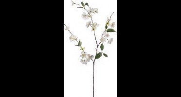 Emerald - Kunstbloem Perzikbloesem 80cm wit - Kunstplant voor binnen