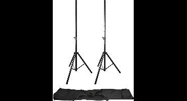Qtx luidsprekerstatieven set incl draagtas