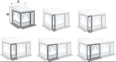 Fiamma Privacy Room / Caravanstore ZIP XL voorwand voor luifel 125 cm