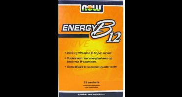 Now Foods - Instant Energy B-12 2000 μg - Bevat Verschillende B-Vitamines - 75 Zakjes