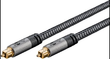 Goobay 65305 audio kabel 2 m Toslink Zwart, Zilver