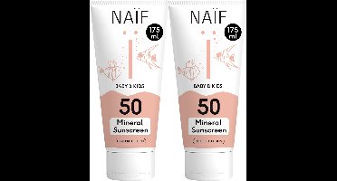 Naïf - Voordeelset - Minerale Zonnebrandcrème - SPF50 - 2x175ml