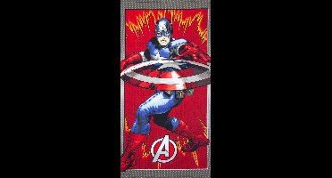 Marvel Avengers Handdoek / Strandlaken - 140 x 70 cm - Captain America - Sneldrogend