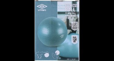 Umbro Fitness Bal - 55 CM - Blauw - Zitbal Kantoor - Zwangerschapsbal - Evenwichtsbal - Sport en Revalidatie