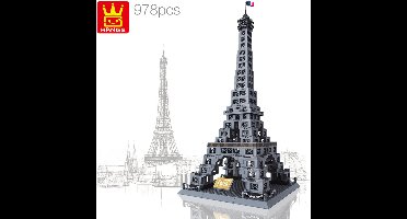 Wange 5217 - Eiffel Tower Paris - 978-delige bouwset - Past op bekende merken - Eifel Toren